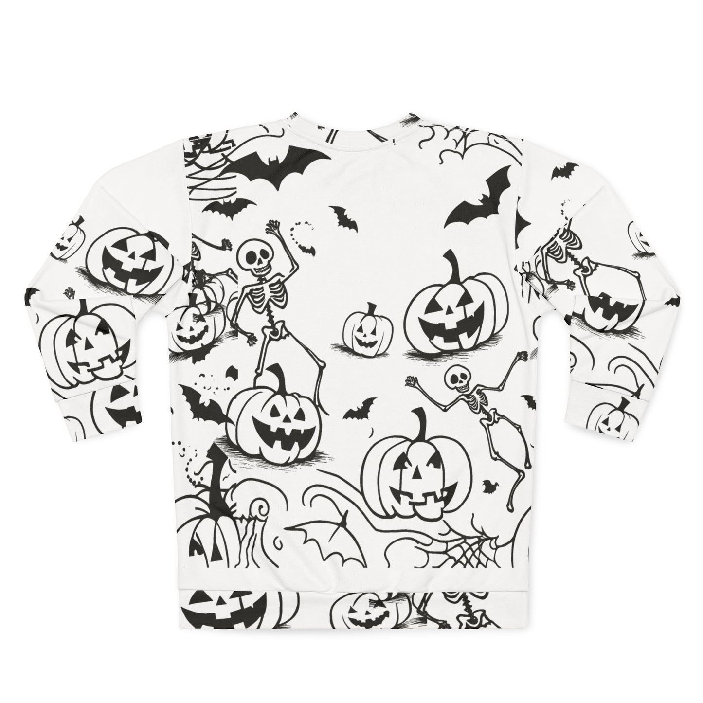 Spooky Skeletons Bats Pumpkins Sweatshirt